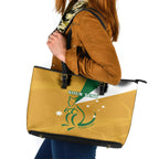 Custom Australia Rugby Leather Tote Bag 2024 Wallabies Grunge Style