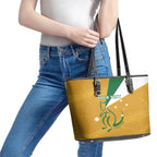 Custom Australia Rugby Leather Tote Bag 2024 Wallabies Grunge Style