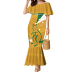 Custom Australia Rugby Mermaid Dress 2024 Wallabies Grunge Style