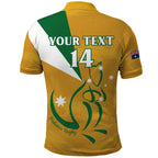 Custom Australia Rugby Polo Shirt 2024 Wallabies Grunge Style