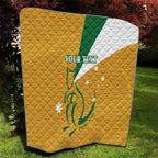 Custom Australia Rugby Quilt 2024 Wallabies Grunge Style