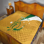 Custom Australia Rugby Quilt 2024 Wallabies Grunge Style