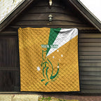 Custom Australia Rugby Quilt 2024 Wallabies Grunge Style