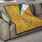 Custom Australia Rugby Quilt 2024 Wallabies Grunge Style