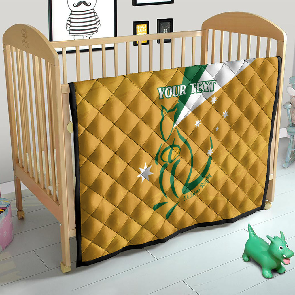 Custom Australia Rugby Quilt 2024 Wallabies Grunge Style