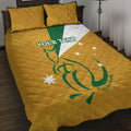 Custom Australia Rugby Quilt Bed Set 2024 Wallabies Grunge Style