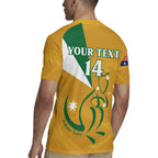 Custom Australia Rugby Rugby Jersey 2024 Wallabies Grunge Style