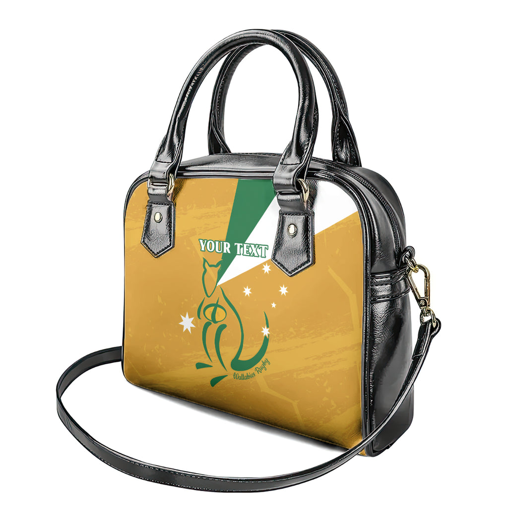 Custom Australia Rugby Shoulder Handbag 2024 Wallabies Grunge Style