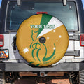 Custom Australia Rugby Spare Tire Cover 2024 Wallabies Grunge Style