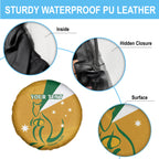 Custom Australia Rugby Spare Tire Cover 2024 Wallabies Grunge Style