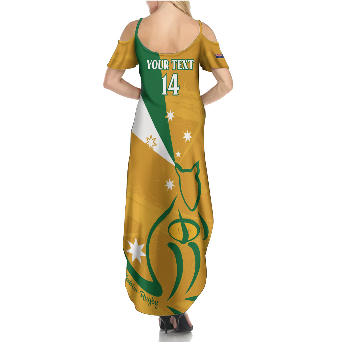 Custom Australia Rugby Summer Maxi Dress 2024 Wallabies Grunge Style
