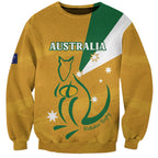 Custom Australia Rugby Sweatshirt 2024 Wallabies Grunge Style
