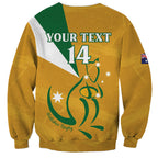 Custom Australia Rugby Sweatshirt 2024 Wallabies Grunge Style