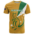 Custom Australia Rugby T Shirt 2024 Wallabies Grunge Style
