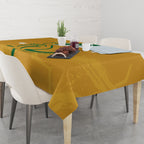 Custom Australia Rugby Tablecloth 2024 Wallabies Grunge Style