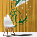 Custom Australia Rugby Window Curtain 2024 Wallabies Grunge Style