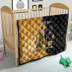 Personalised New Zealand And Australia Rugby Quilt 2024 All Black Wallabies Mascots Together