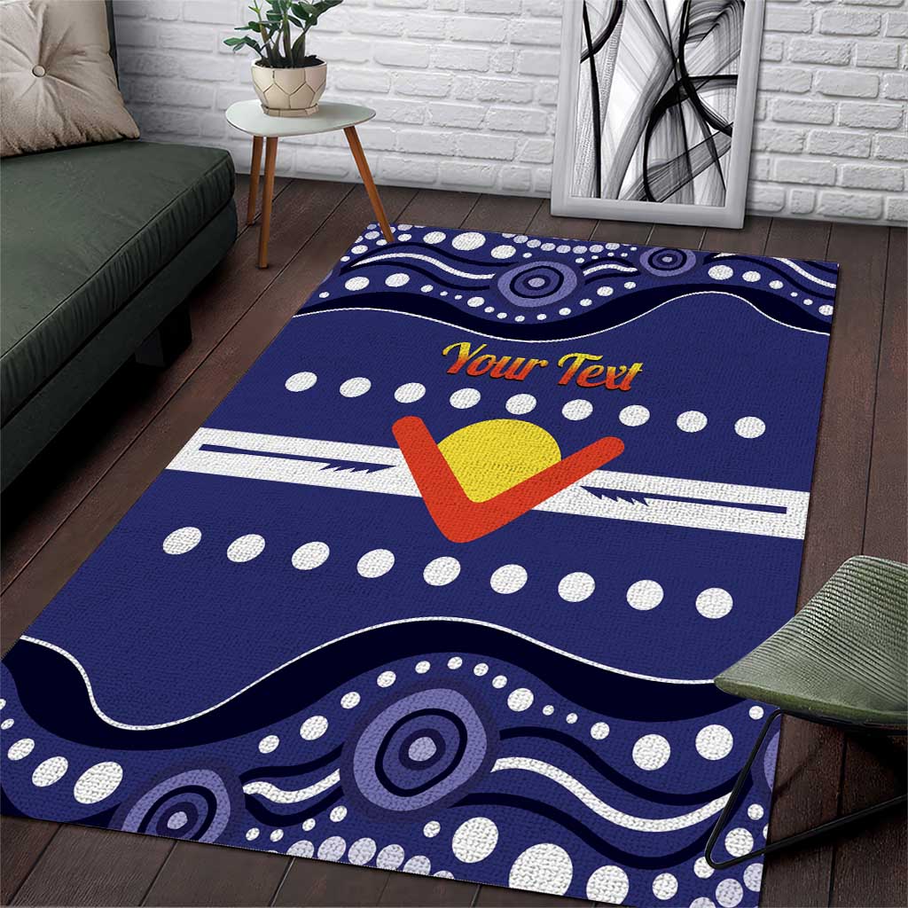 Personalised Ngarrindjeri Nation Area Rug Aboriginal Australian Flag Style