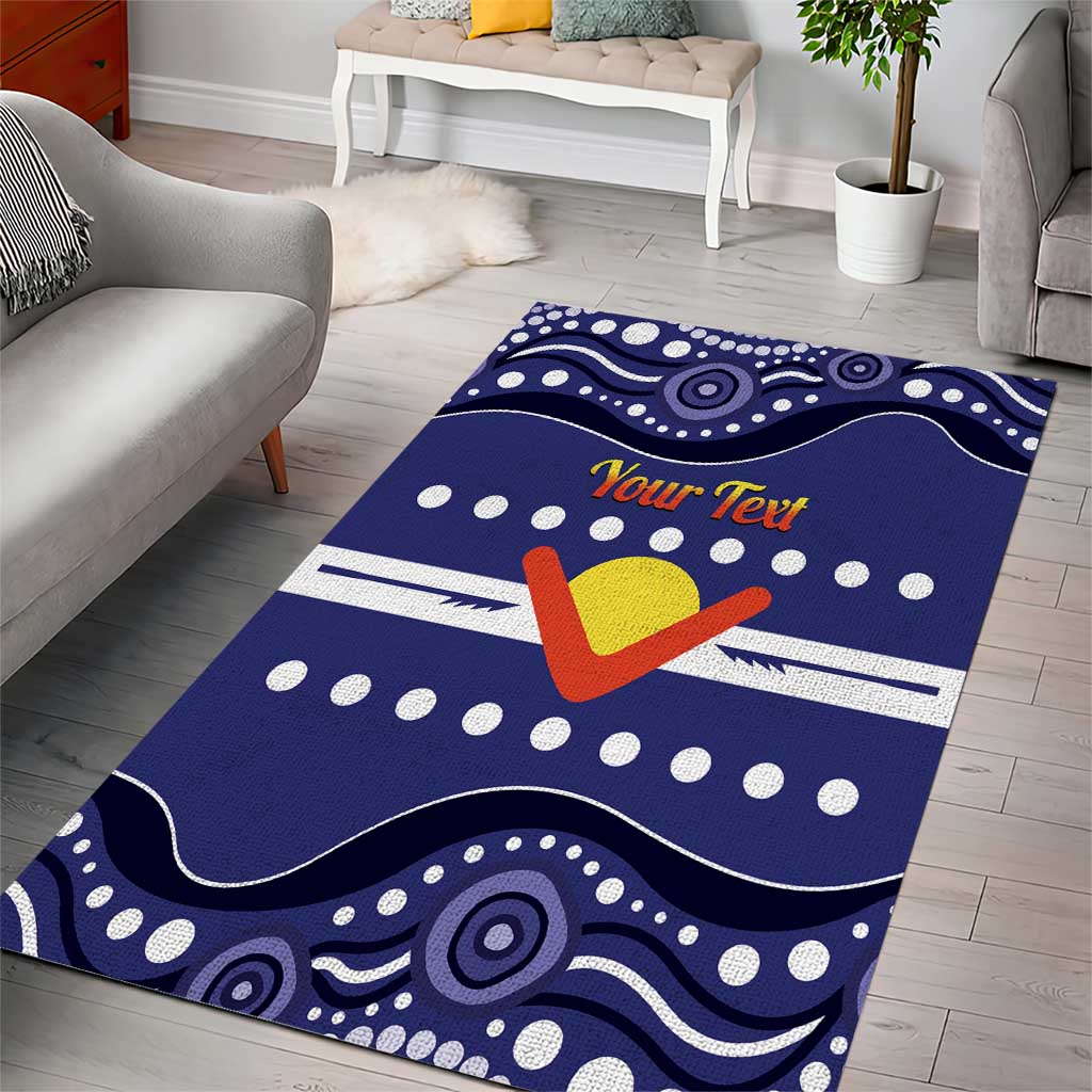 Personalised Ngarrindjeri Nation Area Rug Aboriginal Australian Flag Style
