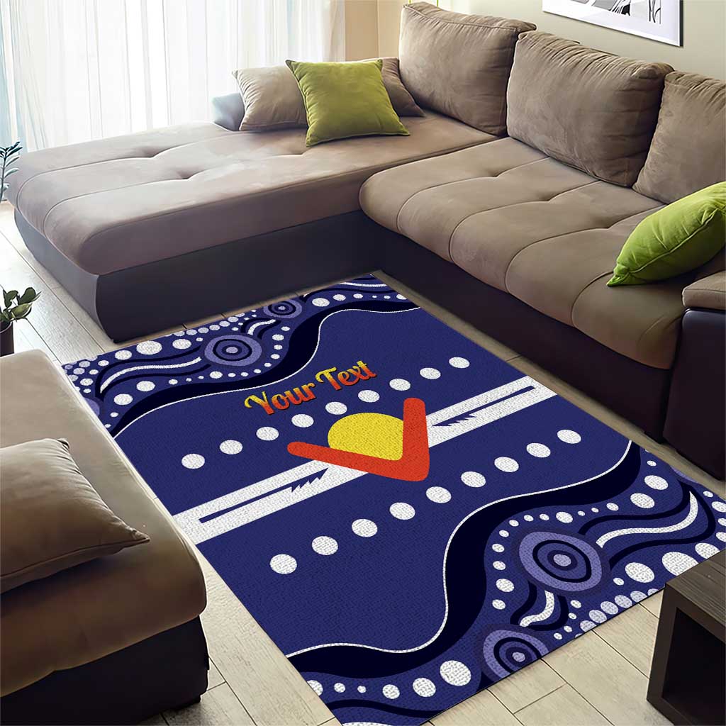 Personalised Ngarrindjeri Nation Area Rug Aboriginal Australian Flag Style