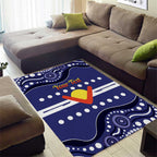 Personalised Ngarrindjeri Nation Area Rug Aboriginal Australian Flag Style