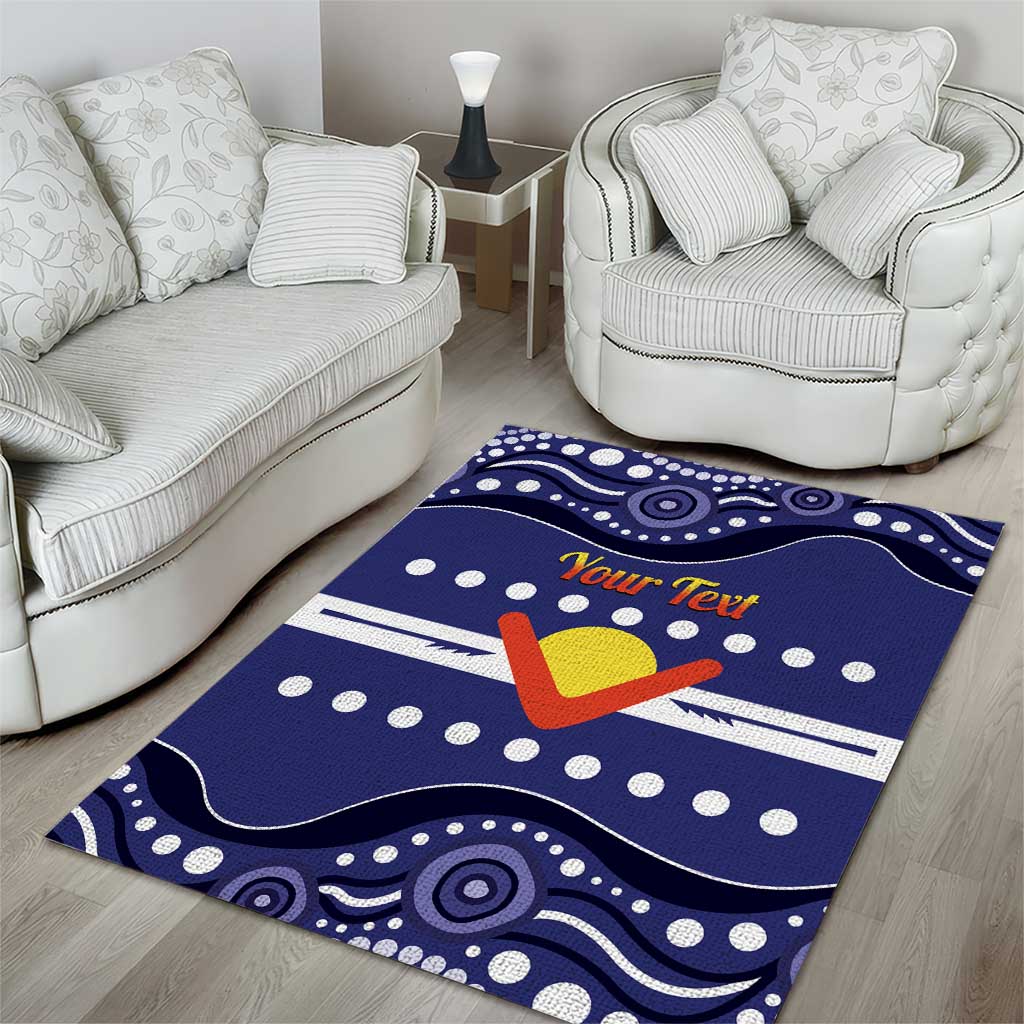 Personalised Ngarrindjeri Nation Area Rug Aboriginal Australian Flag Style
