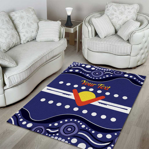 Personalised Ngarrindjeri Nation Area Rug Aboriginal Australian Flag Style