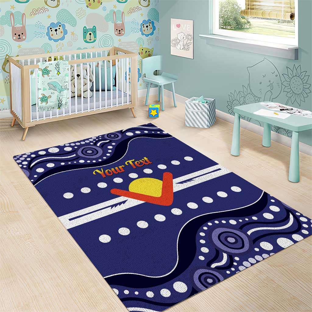 Personalised Ngarrindjeri Nation Area Rug Aboriginal Australian Flag Style