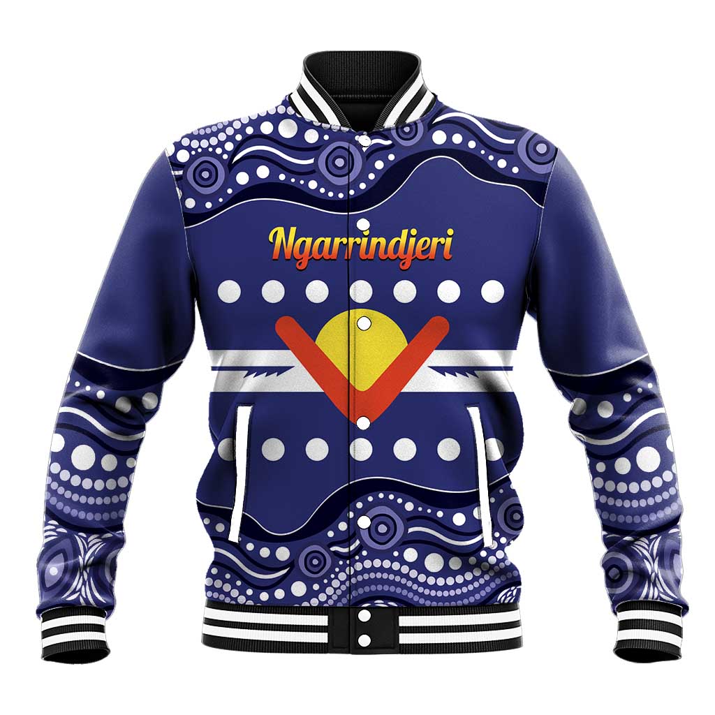 Personalised Ngarrindjeri Nation Baseball Jacket Aboriginal Australian Flag Style