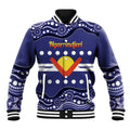 Personalised Ngarrindjeri Nation Baseball Jacket Aboriginal Australian Flag Style