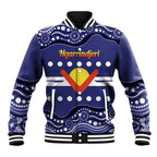 Personalised Ngarrindjeri Nation Baseball Jacket Aboriginal Australian Flag Style