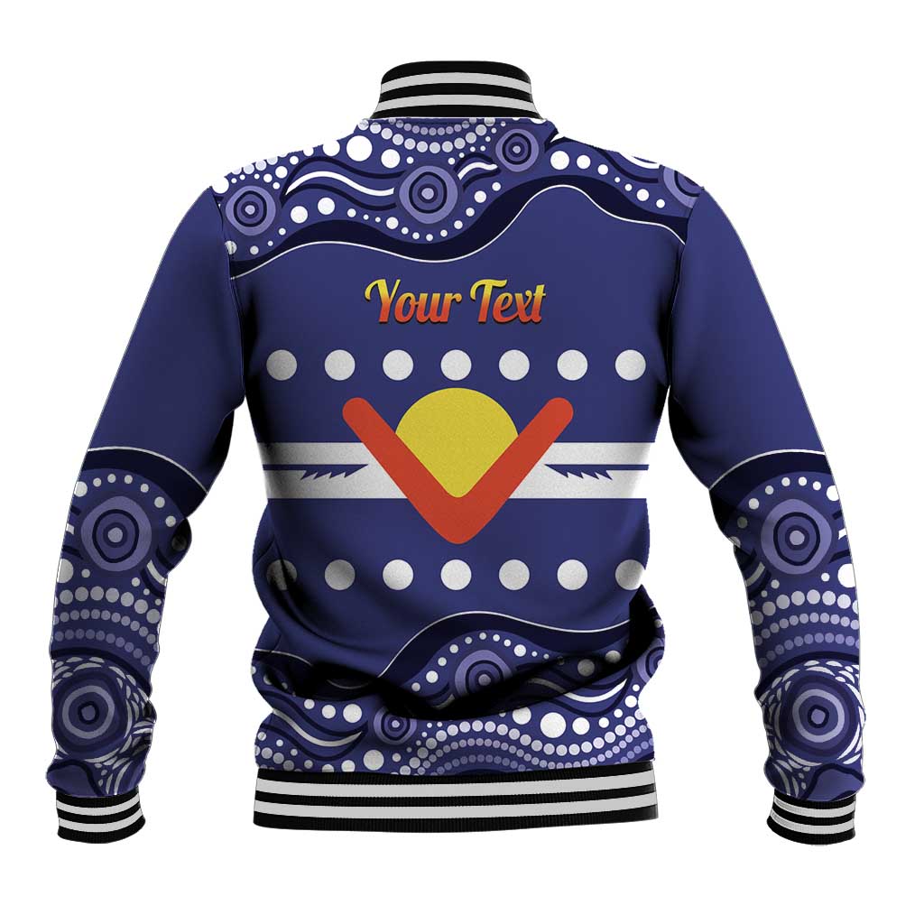 Personalised Ngarrindjeri Nation Baseball Jacket Aboriginal Australian Flag Style