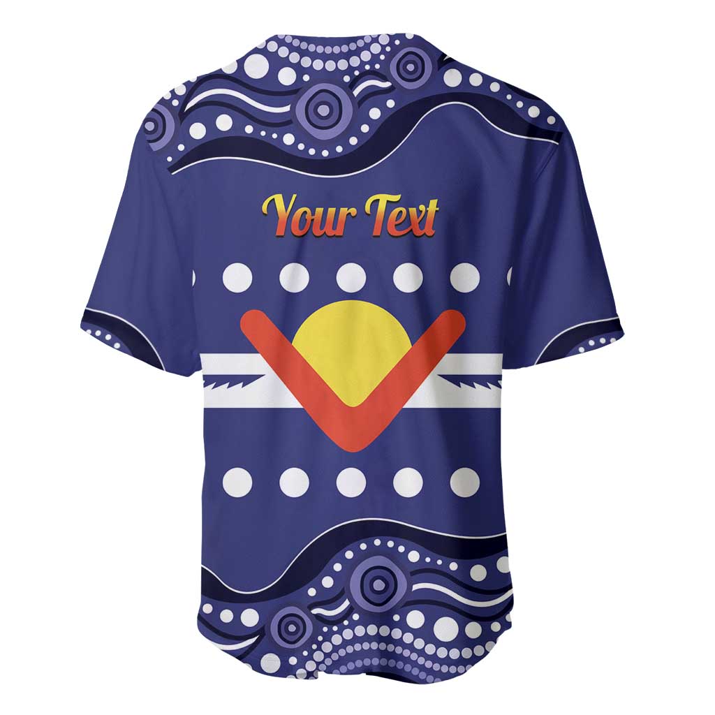 Personalised Ngarrindjeri Nation Baseball Jersey Aboriginal Australian Flag Style