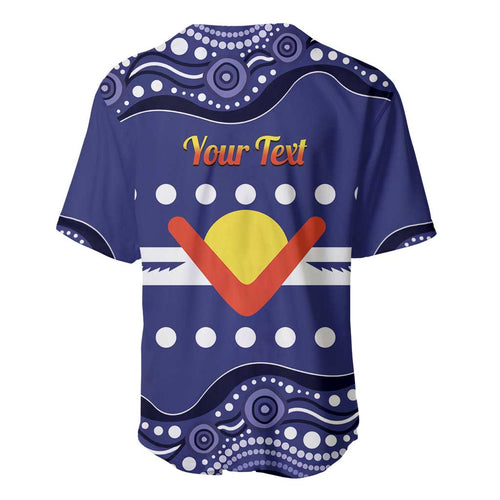 Personalised Ngarrindjeri Nation Baseball Jersey Aboriginal Australian Flag Style