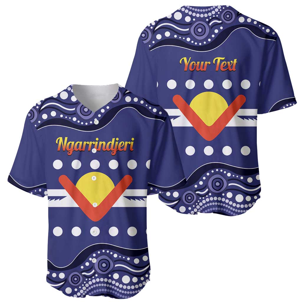Personalised Ngarrindjeri Nation Baseball Jersey Aboriginal Australian Flag Style