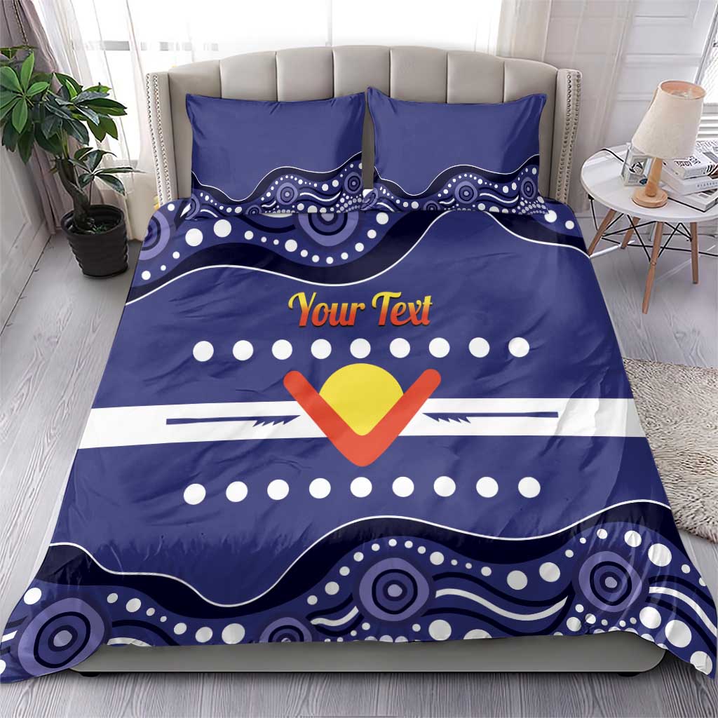 Personalised Ngarrindjeri Nation Bedding Set Aboriginal Australian Flag Style