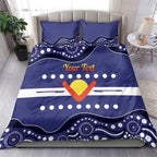 Personalised Ngarrindjeri Nation Bedding Set Aboriginal Australian Flag Style