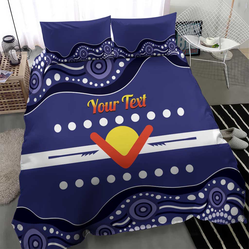 Personalised Ngarrindjeri Nation Bedding Set Aboriginal Australian Flag Style