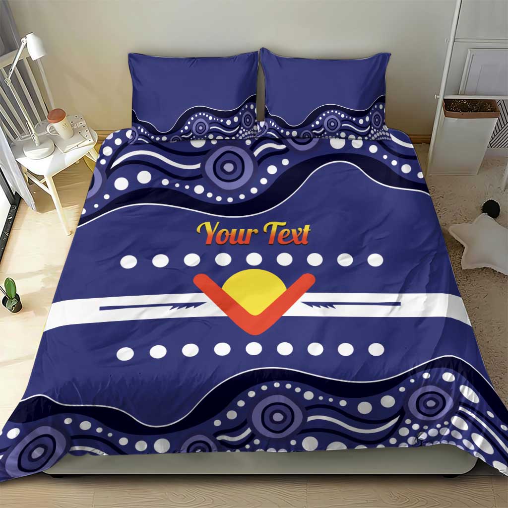 Personalised Ngarrindjeri Nation Bedding Set Aboriginal Australian Flag Style