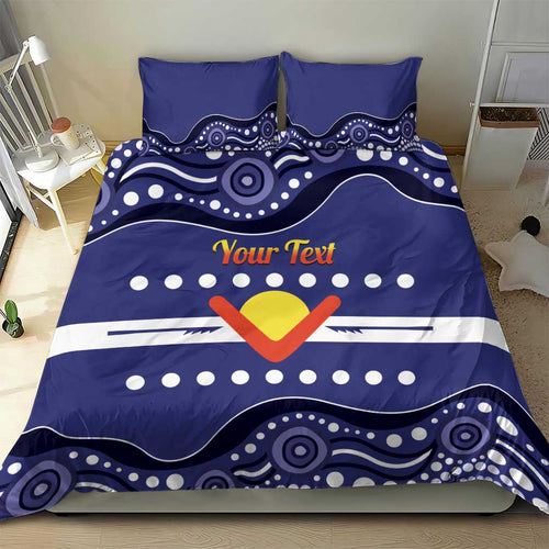 Personalised Ngarrindjeri Nation Bedding Set Aboriginal Australian Flag Style