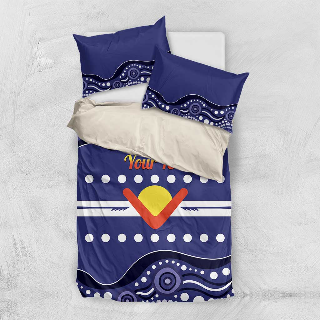 Personalised Ngarrindjeri Nation Bedding Set Aboriginal Australian Flag Style