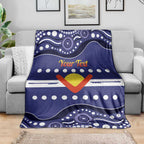 Personalised Ngarrindjeri Nation Blanket Aboriginal Australian Flag Style