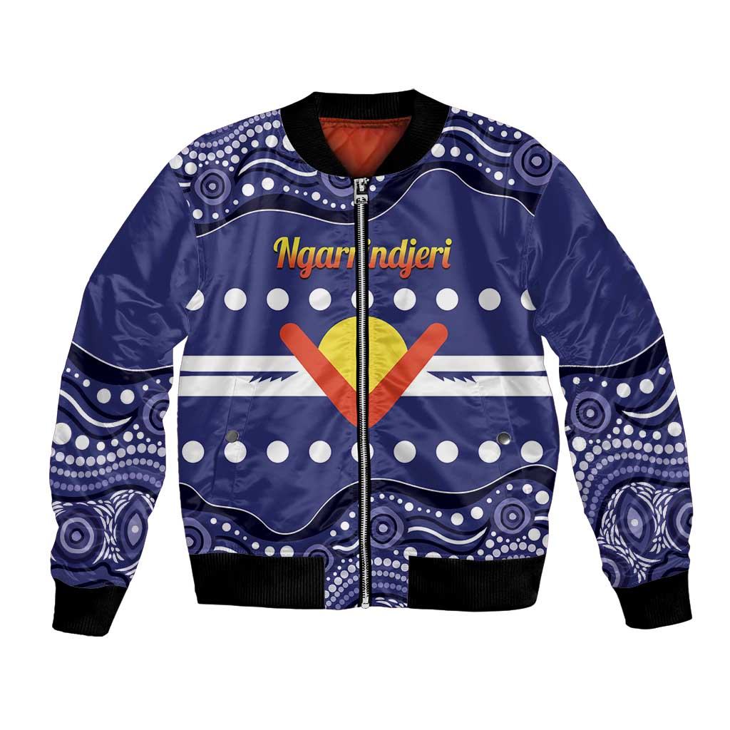 Personalised Ngarrindjeri Nation Bomber Jacket Aboriginal Australian Flag Style