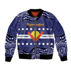 Personalised Ngarrindjeri Nation Bomber Jacket Aboriginal Australian Flag Style