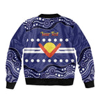 Personalised Ngarrindjeri Nation Bomber Jacket Aboriginal Australian Flag Style