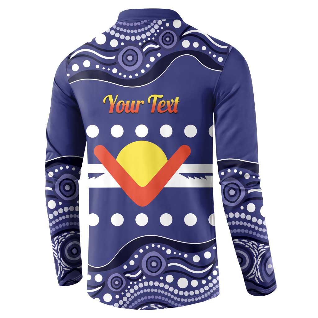 Personalised Ngarrindjeri Nation Button Sweatshirt Aboriginal Australian Flag Style