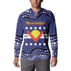 Personalised Ngarrindjeri Nation Button Sweatshirt Aboriginal Australian Flag Style