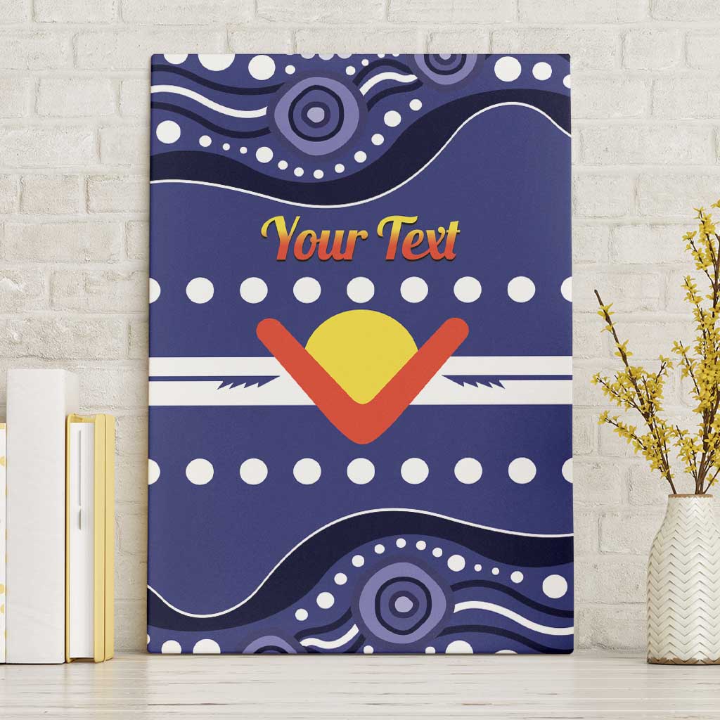 Personalised Ngarrindjeri Nation Canvas Wall Art Aboriginal Australian Flag Style