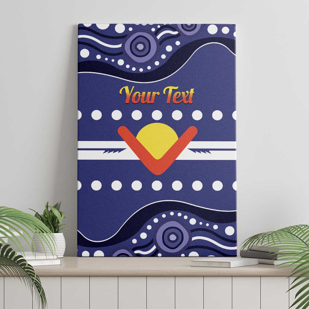 Personalised Ngarrindjeri Nation Canvas Wall Art Aboriginal Australian Flag Style