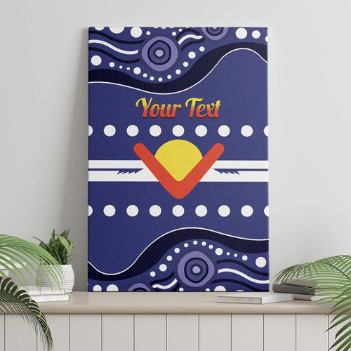 Personalised Ngarrindjeri Nation Canvas Wall Art Aboriginal Australian Flag Style